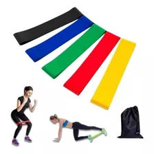 Kit X5 Bandas Elásticas Isometricas Pro Fitness Ejercicio