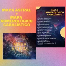 Kit Com Mapa Astral + Mapa Numerológico Cabalístico