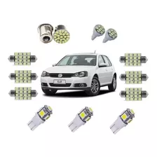 Kit Leds Golf 2011 À 2013 Teto Placa Ré Farolete P. Malas