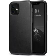 Funda Hibrida De Tpu Y Cuero Para iPhone 11 - Color Negro