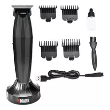 Kit Maquina De Cabelo Wmark Ng 311 Aparador De Pelos + Base