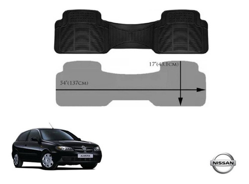 Tapetes Uso Rudo Nissan Almera 2001 Rubber Black Original Foto 3