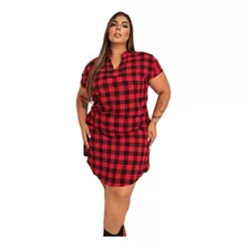 Vestido Chemise Feminino Plus Size Promocional!! Barato! Top