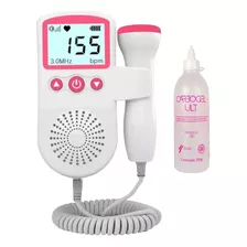 Sonar Fetal Doppler Monitor Batimento Cardíaco Pré Natal Bb Cor Rosa