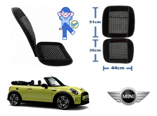 Respaldo + Cubre Volante Piel Mini Convertible 2021 A 2024 Foto 4