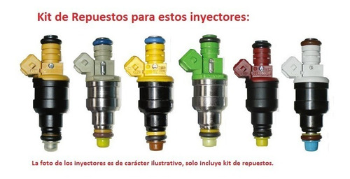 Kit Para Inyector Ford, Chrys, Mazda, Dodge C/ Cap. (6 Jgos) Foto 2