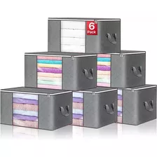 Bolsa Almacenaje Multiusos 6-pack Plegable Cobijas Edredón Color Grs