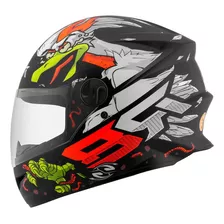 Capacete Moto Fechado Pro Tork R8 Rocket Chicken Fosco Cor Preto Tamanho Do Capacete 60