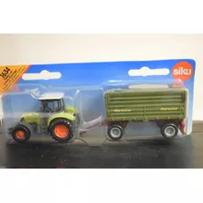 Tractor Klaas C/carro Verde N1634 Siku 1/76 C/caja