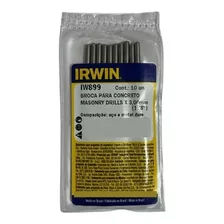 10 Broca Irwin Vídea Concreto 3mm (1/8) Iw899 