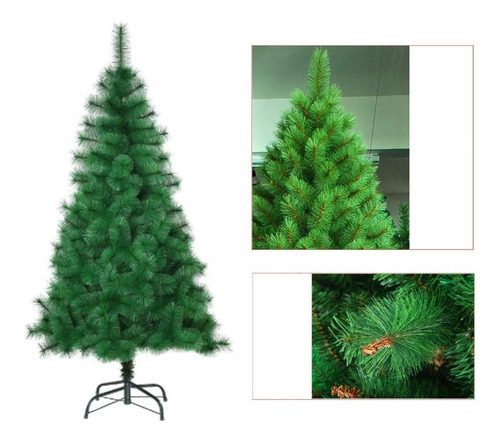 Árvore Pinheiro De Natal Verde Modelo Needle Com Neve 90 Cm A0609M