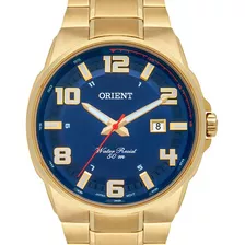 Relógio Orient Masculino Dourado Mgss1186 D2kx