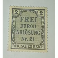 Estampilla Alemania Deutsches Reich Timbre De Servicio 2pf.