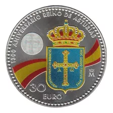Monedas Mund : España 30 Eu 2018 1300 Aniv.reino De Asturias