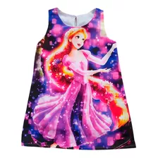 Vestido Para Niñas De Princesa Rapunzel : Enredados - Cs