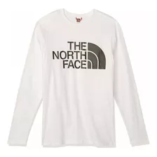 The North Face Mens Standard Ls Tee Eu, White, Medium