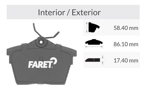 Balata Trasera Peugeot 407 Partner 2012-2018 Foto 2