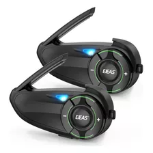 Casco De Moto Ejeas Q8, Paquete De 2 Walkie-talkie, Paquete