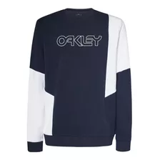 Sudadera Oakley Throwback Crew Rc Azul Hombre Foa403677-6ac