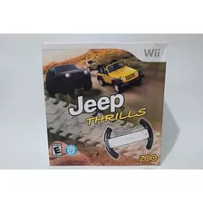 Jogo + Volante Jeep Thrills Nintendo Wii Original