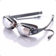 Óculos De Natação Profissional Com Protetor Auricular Cinza