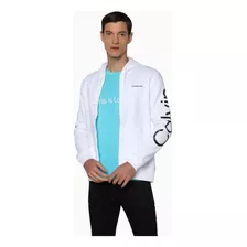 Sudadera Calvin Klein Original Azul Logo Hombre Premium