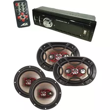 Som Automotivo Mp3 Radio Carro + 2 Pares Falantes Bravox