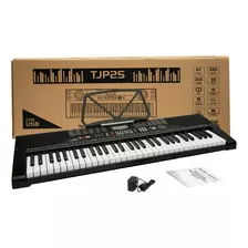 Piano Teclado Musical 5 Octavas 61 Teclas Tamaño Real