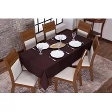 Toalha De Mesa Oxford 06 Lugares 1,40x2,20 Retangular