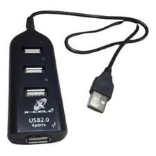 Hub Usb 4 Portas Cabo 45cm Xc-bub-6 Pc Notebook