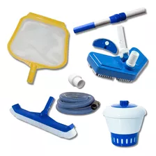 Kit Para Limpeza De Piscina Qualquer Tipo De Piscina 7 Itens