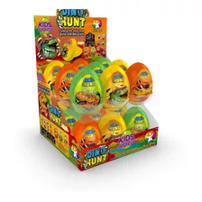 Brinquedo Ovo Surpresa Dino Hunt Display Com 18 Unidades