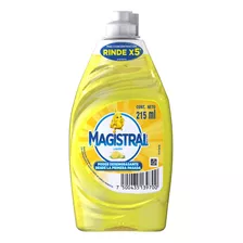 Detergente Magistral Ultra Limón Sintético Limón En Botella 215 ml