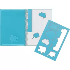 Cuaderno Oxford, B5, Poly, Cuadriculado, 70hjs, Azul, 5 Pzas