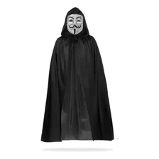 Capa + Mascara Anonymous Hacker Disfraz Halloween