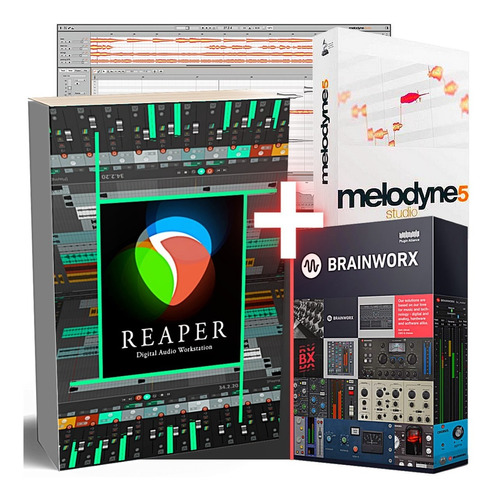 Reaper 6, Melodyne 5 Studio, Brainworx Plugin Alliance