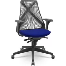 Cadeira Bix Plaxmetal Aero Azul T39 Com 5 Anos De Garantia