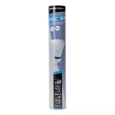 Peteca De Penas Badminton Fsc 560 Velocidade 77 (12 Petecas) Cor Branco