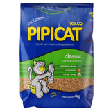 Areia SanitÃ¡ria Para Gatos Classic Pipicat Pacote 4kg Pipicat