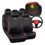 Cubrevolante Negro Rojo Tipo D Chato Alfa Romeo Tonale 2023