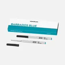 Refil Carga Montblanc Caneta Ballpen Azul Barbados M Cx/2