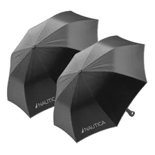 Nautica 2-pack Umbrella For Travel - Auto Open Compact, Lig.