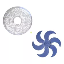  Kit Grade Traseira + Hélice Ventilador Mondial Branco 30cm 