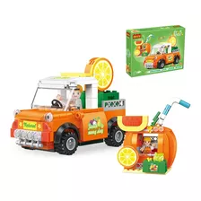  Cogo Juego Didactico Auto Naranja Frutales 217 Piezas St