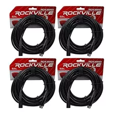 Rockville 4 Rdx3m50 50 Foot 3 Pin Dmx Cables