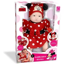 Boneca Minnie 37cm- Classic Dolls Recém Nascido - Roma 5162