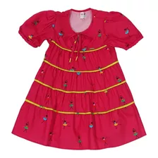 Vestido Precoce Menina Lançamento Moda Infantil Luxo Inverno