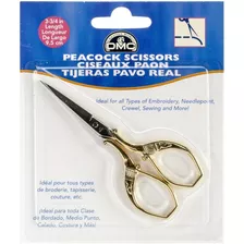 Tijera : Dmc 61253 Peacock Embroidery Scissor, 3 ¾ Inches.