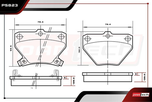 Balatas Traseras Toyota Matrix 2006 Foto 2