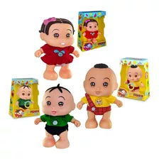 Kit Com 3 Bonecos Que Fala Turma Da Mônica Baby Original C